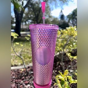 Starbucks and DISNEY WORLD 50th anniversary STUDDED Blue Collectible Tumbler